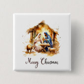 メリークリスマス出生 缶バッジ (正面)