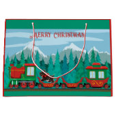 メリークリスマス列車 ラージペーパーバッグ (正面)
