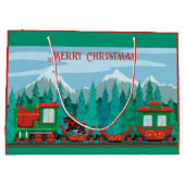 メリークリスマス列車 ラージペーパーバッグ (裏面)