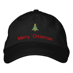 メリークリスマス刺繍帽子 刺繍入りキャップ