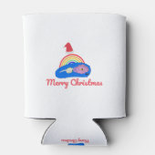 メリークリスマス前向き – エネルギー – 虹 缶クーラー (裏面)