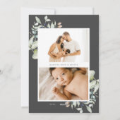 メリークリスマス北極冬植物写真 シーズンカード (裏面)