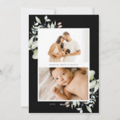 メリークリスマス北極冬植物写真 シーズンカード (裏面)