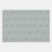 メリークリスマス千鳥格子のの木柄 ラッピングペーパーシート (正面)