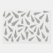 メリークリスマス千鳥格子のの木柄 ラッピングペーパーシート (正面2)