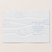 メリークリスマス及び明けましておめでとう! 2020クリスマスの雪 箔カード (内部)