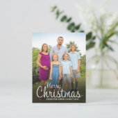 メリークリスマス名前をカスタムすると写真 シーズンポストカード (スタンド正面)
