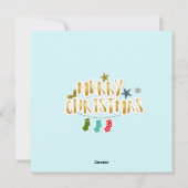 メリークリスマス和紙テープパーソナライズされた写真 シーズンカード (裏面)