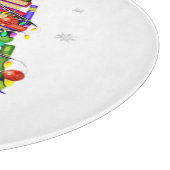 メリークリスマス図書館ツリー カッティングボード (角)