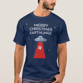 メリークリスマス地球人、宇宙のクリスマス! Tシャツ