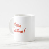 メリークリスマス基本マグカップ(白) コーヒーマグカップ (正面左)