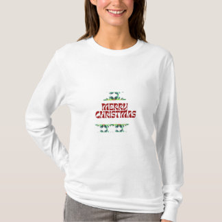 メリークリスマス基本長袖女子Tシャツ Tシャツ