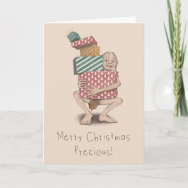 メリークリスマス大切カー空白のド カード