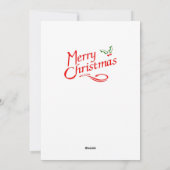 メリークリスマス大聖堂サンタ シーズンカード (裏面)