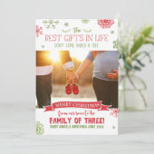 メリークリスマス妊娠の告知カード シーズンカード (スタンド正面)