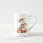メリークリスマス子供たちは恵み中国マグカップ ボーンチャイナマグカップ (右)