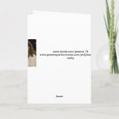 メリークリスマス孫ブルーオーナメント シーズンカード (裏面)