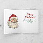 メリークリスマス孫娘サンタ シーズンカード (内部)