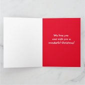 メリークリスマス孫雪だるま色絵本 カード (内部)