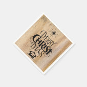 メリークリスマス宗教書道素朴材 スタンダードカクテルナプキン (角)