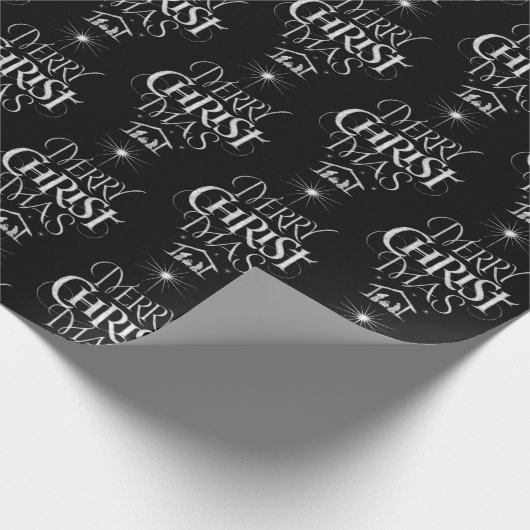 メリークリスマス宗教書道酒場 ラッピングペーパー (角)