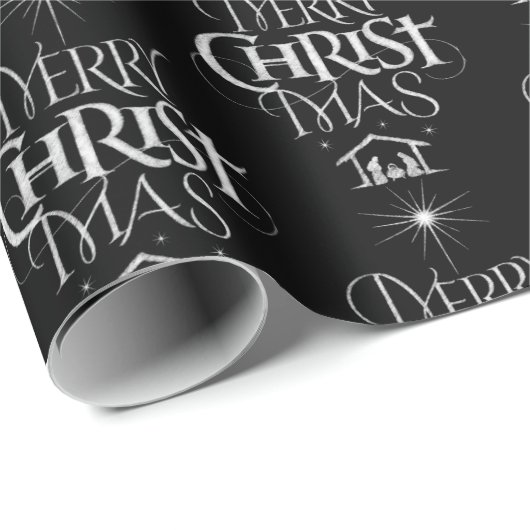 メリークリスマス宗教書道酒場 ラッピングペーパー (ロールコーナー)