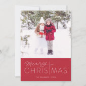 メリークリスマス宗教的な休日のフォトカード シーズンカード (正面)