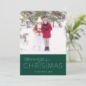 メリークリスマス宗教的な休日のフォトカード シーズンカード (スタンド正面)