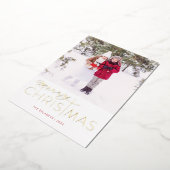 メリークリスマス宗教的フォイルホリデーカード 箔シーズンカード (回転した状態)