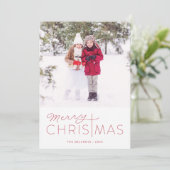 メリークリスマス宗教的休日の写真カード シーズンカード (スタンド正面)