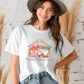 メリークリスマス宗教的格言マンガークリスマス トライブレンドTシャツ