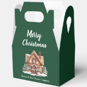 メリークリスマス実在エステート会社グリーンパーティー フェイバーボックス (見開き)