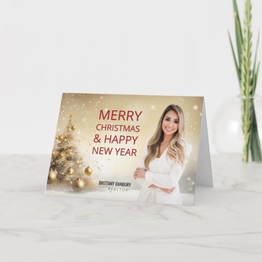 メリークリスマス実在不動産不動産仲介業者写真 シーズンカード (正面)