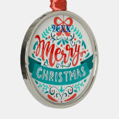 メリークリスマス家族とファースト メタルオーナメント (右)