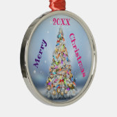 メリークリスマス家族とファースト メタルオーナメント (右)