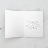 メリークリスマス家族と友人のグリーティングカード シーズンカード (内部)