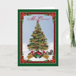 メリークリスマス家族と友人のグリーティングカード シーズンカード