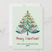 メリークリスマス家族のホリデーカード 招待状 (正面)