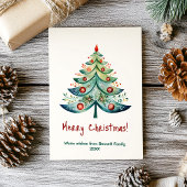 メリークリスマス家族のホリデーカード 招待状