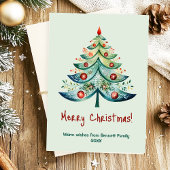 メリークリスマス家族のホリデーカード 招待状