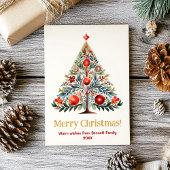 メリークリスマス家族のホリデーカード 招待状