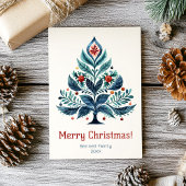 メリークリスマス家族のホリデーカード 招待状