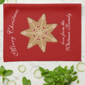 メリークリスマス家族のレシピ キッチンタオル (折り畳み)