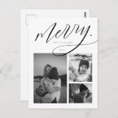 メリークリスマス家族の写真はがきを追加 ポストカード (正面/裏面)