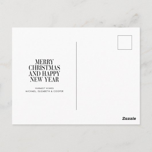 メリークリスマス家族の写真はがきを追加 ポストカード (裏面)