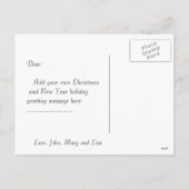 メリークリスマス家族の写真はがき シーズンポストカード (裏面)