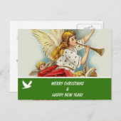 メリークリスマス家族の写真はがき シーズンポストカード (正面/裏面)