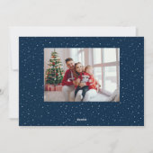 メリークリスマス家族の写真ホリデーカード シーズンカード (裏面)