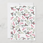 メリークリスマス家族の写真ホリデーカード シーズンカード (裏面)