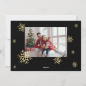 メリークリスマス家族の写真ホリデーカード シーズンカード (裏面)